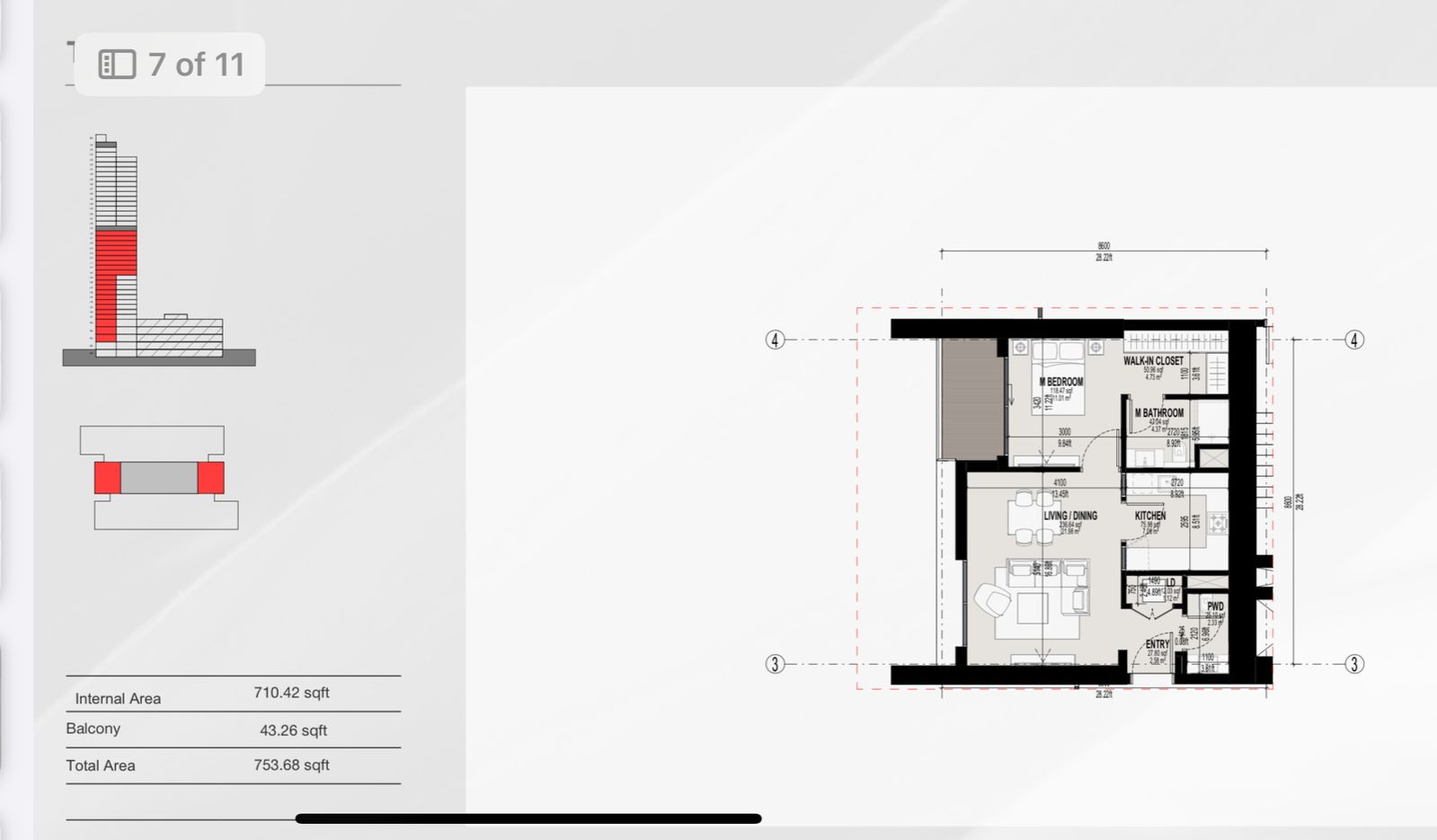 Floor Plan of Apartment 1