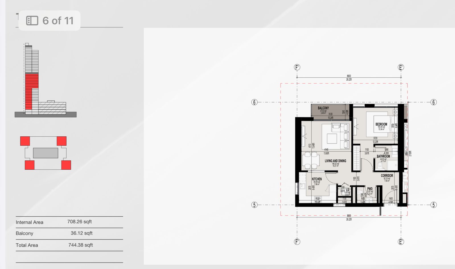 Floor Plan of Apartment 4